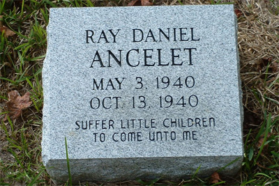 infant bevel monument