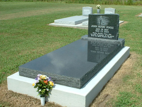 black granite monument